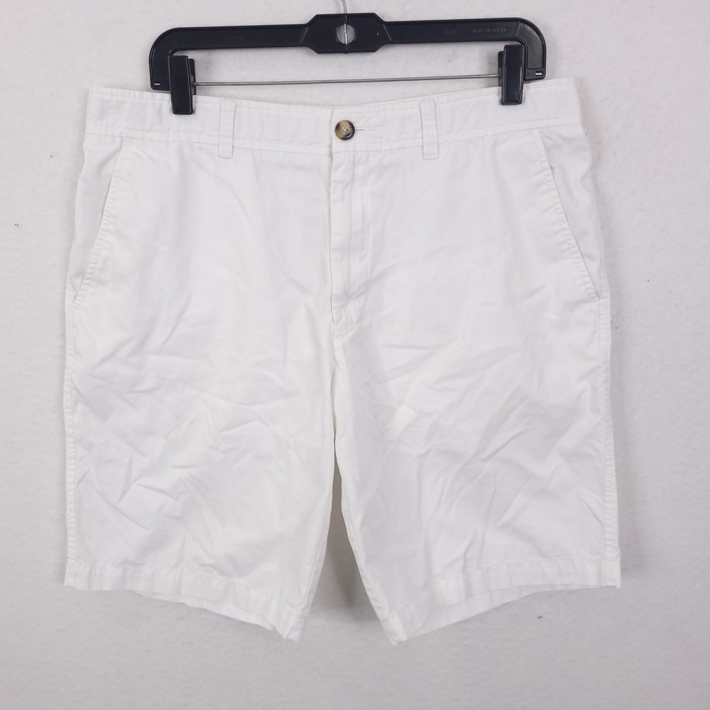 Zegna Sport Chino Shorts Mens 36 White Cotton Casual Designer Luxury Summer